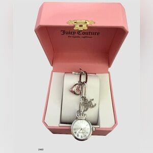 *new* Juicy Couture Silver Watch with Charms